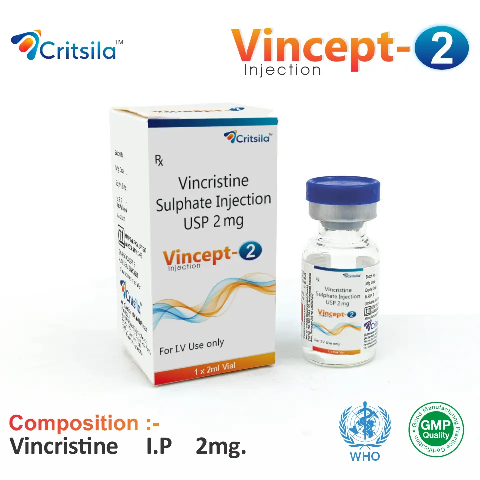 Vincristine 2mg Injection PCD Pharma Franchise